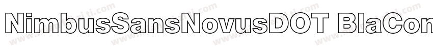 NimbusSansNovusDOT BlaCon字体转换